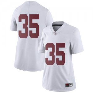 Women's Alabama Crimson Tide #35 Shane Lee White Limited NCAA College Football Jersey 2403KGSM0